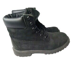 Timberland Boots Women's Size 6 Premium 6-Inch Waterproof Black Suede Boots